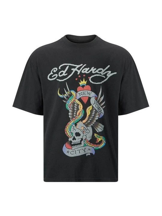 Zdjęcie produktu T-shirt z nadrukiem Ed Hardy czarny