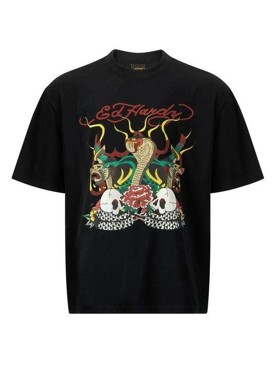Zdjęcie produktu T-shirt z nadrukiem Ed Hardy czarny