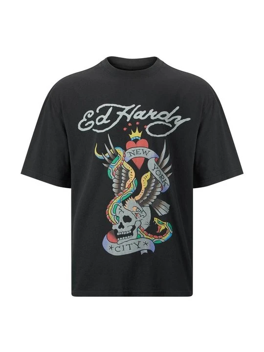 Zdjęcie produktu T-shirt z nadrukiem Ed Hardy czarny