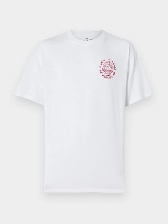 Zdjęcie produktu T-shirt z nadrukiem Edwin biały