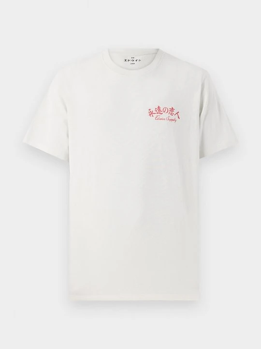 Zdjęcie produktu T-shirt z nadrukiem Edwin mleczny