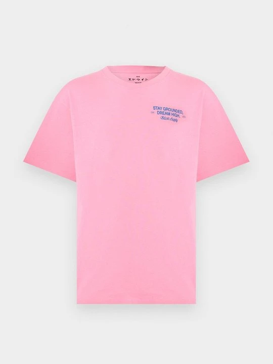 Zdjęcie produktu T-shirt z nadrukiem Edwin różowy