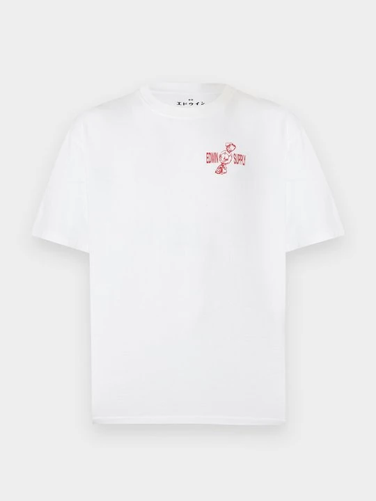 Zdjęcie produktu T-shirt z nadrukiem Edwin biały