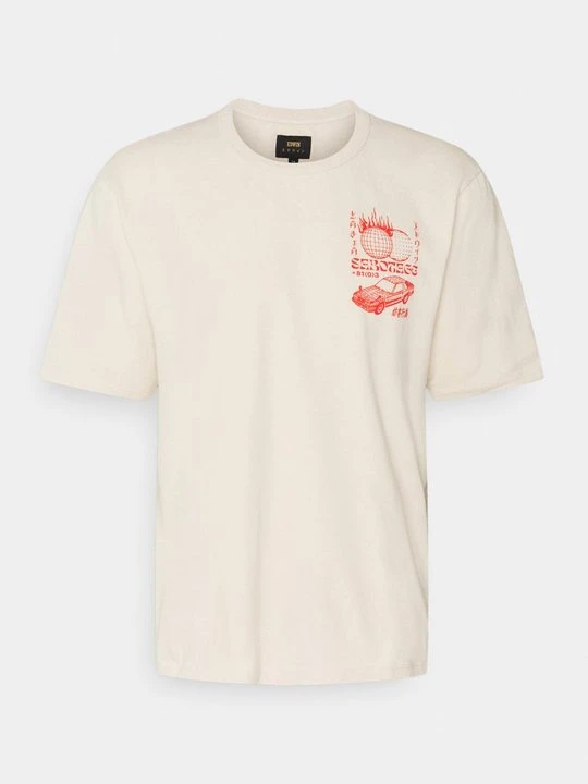 Zdjęcie produktu T-shirt z nadrukiem Edwin mleczny
