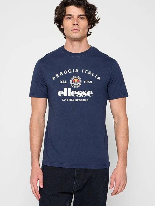 Zdjęcie produktu T-shirt z nadrukiem Ellesse granatowy