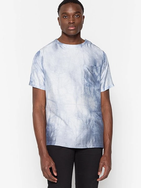 Zdjęcie produktu T-shirt z nadrukiem Emporio Armani niebieski