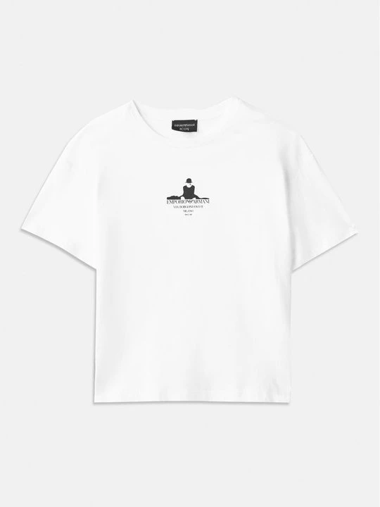Zdjęcie produktu T-shirt z nadrukiem Emporio Armani biały