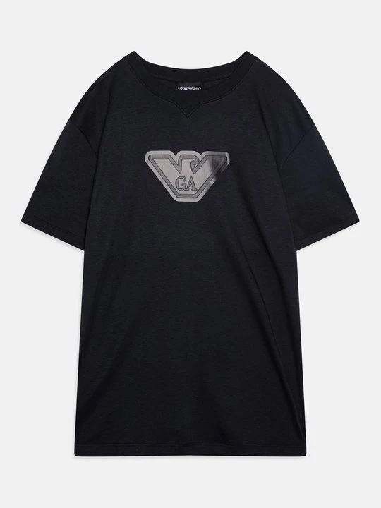 Zdjęcie produktu T-shirt z nadrukiem Emporio Armani granatowy