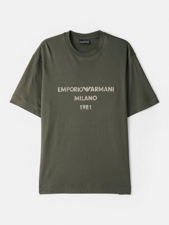 Zdjęcie produktu T-shirt z nadrukiem Emporio Armani czarny