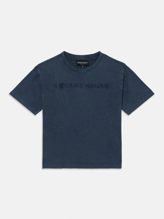 Zdjęcie produktu T-shirt z nadrukiem Emporio Armani granatowy