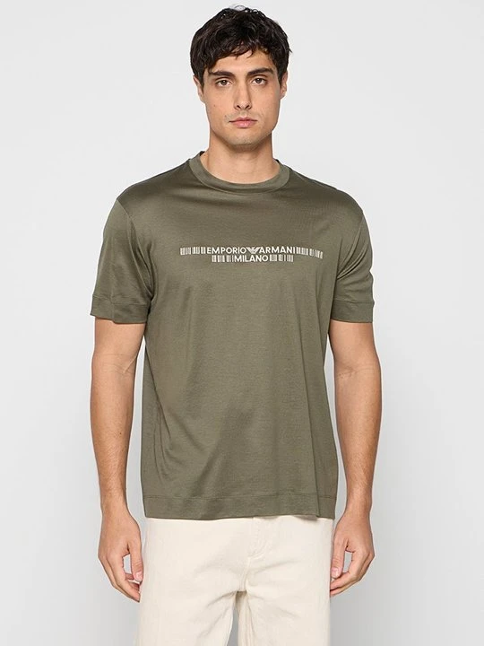Zdjęcie produktu T-shirt z nadrukiem Emporio Armani szary