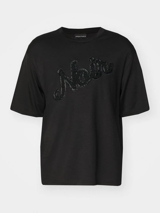 Zdjęcie produktu T-shirt z nadrukiem Emporio Armani czarny