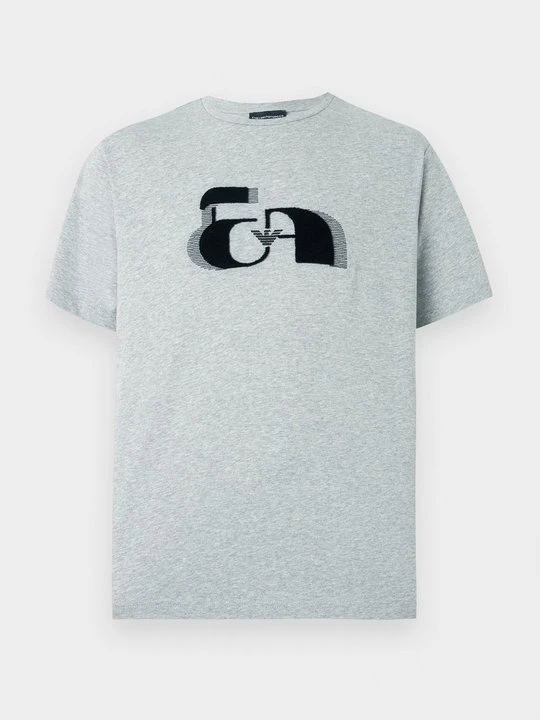 Zdjęcie produktu T-shirt z nadrukiem Emporio Armani szary