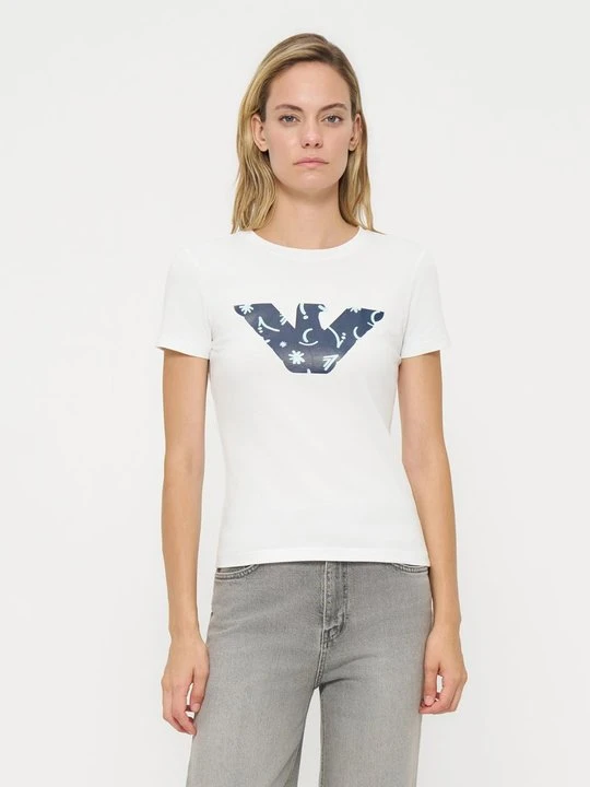 Zdjęcie produktu T-shirt z nadrukiem Emporio Armani biały