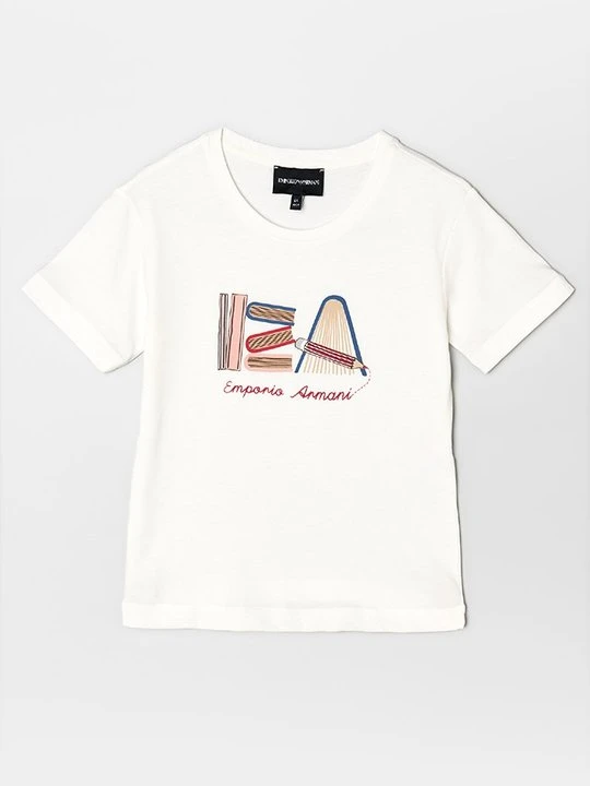 Zdjęcie produktu T-shirt z nadrukiem Emporio Armani biały