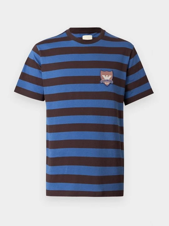 Zdjęcie produktu T-shirt z nadrukiem Emporio Armani brązowy
