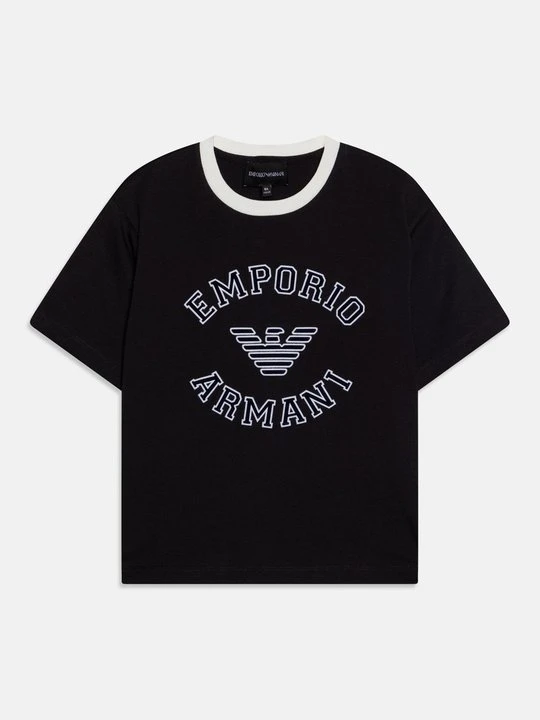 Zdjęcie produktu T-shirt z nadrukiem Emporio Armani granatowy