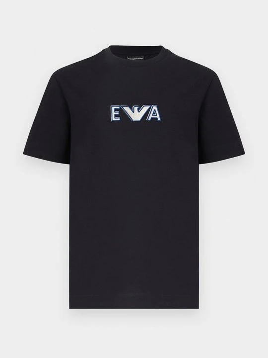 Zdjęcie produktu T-shirt z nadrukiem Emporio Armani granatowy