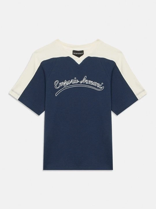 Zdjęcie produktu T-shirt z nadrukiem Emporio Armani granatowy