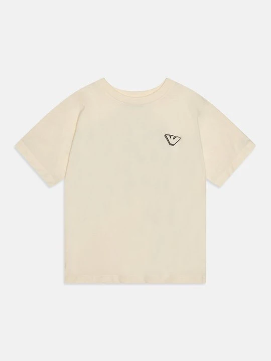 Zdjęcie produktu T-shirt z nadrukiem Emporio Armani mleczny