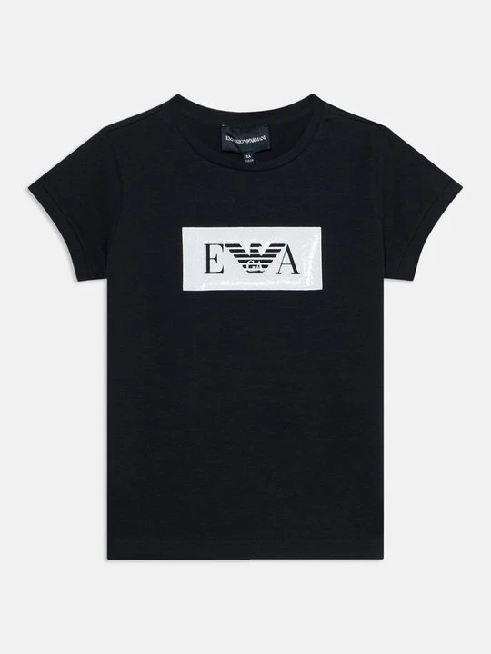 Zdjęcie produktu T-shirt z nadrukiem Emporio Armani niebieski