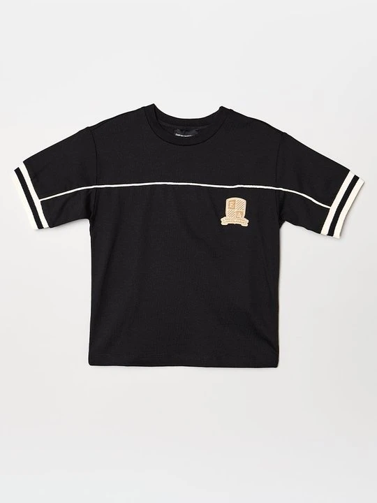 Zdjęcie produktu T-shirt z nadrukiem Emporio Armani niebieski