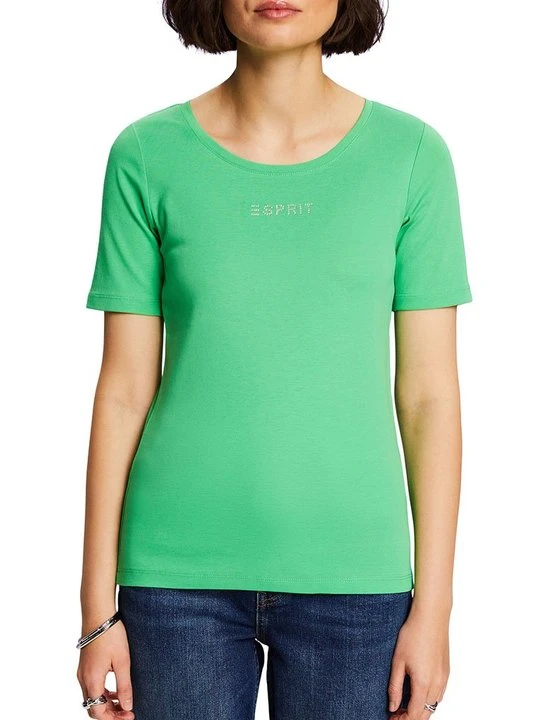 Zdjęcie produktu T-shirt z nadrukiem Esprit jasnozielony