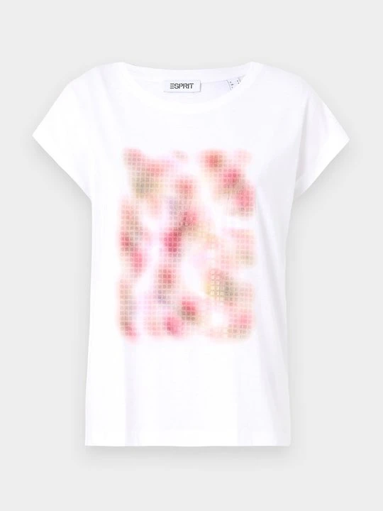 Zdjęcie produktu T-shirt z nadrukiem Esprit biały