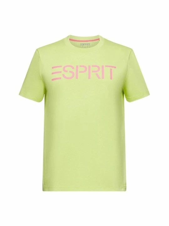 Zdjęcie produktu T-shirt z nadrukiem Esprit jasnożółty