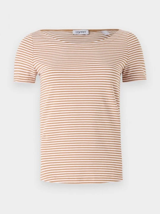 Zdjęcie produktu T-shirt z nadrukiem Esprit jasny brąz