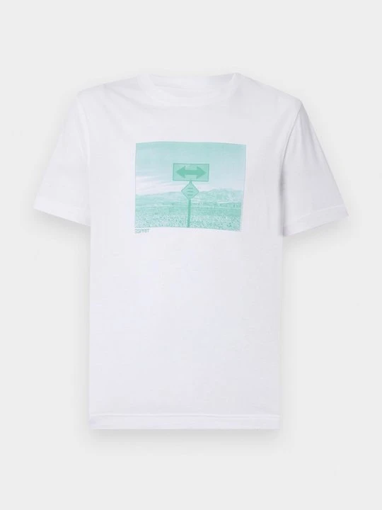 Zdjęcie produktu T-shirt z nadrukiem Esprit biały