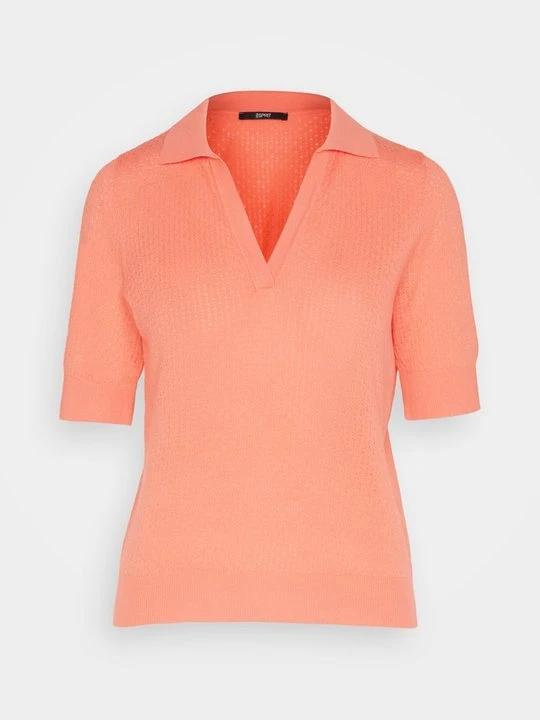 Zdjęcie produktu T-shirt z nadrukiem Esprit koralowy