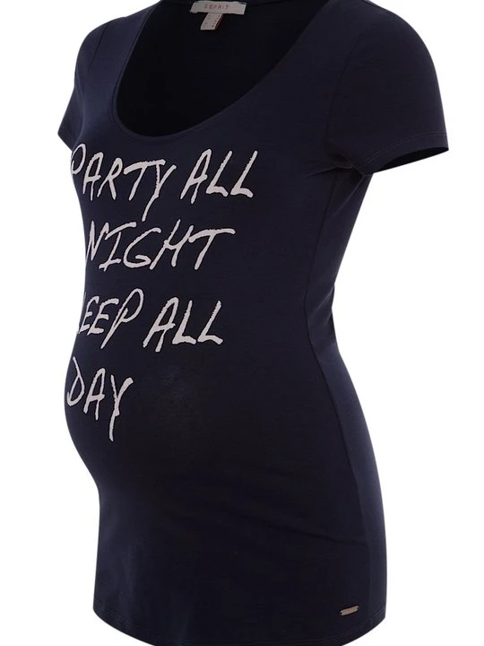 Zdjęcie produktu T-shirt z nadrukiem Esprit granatowy