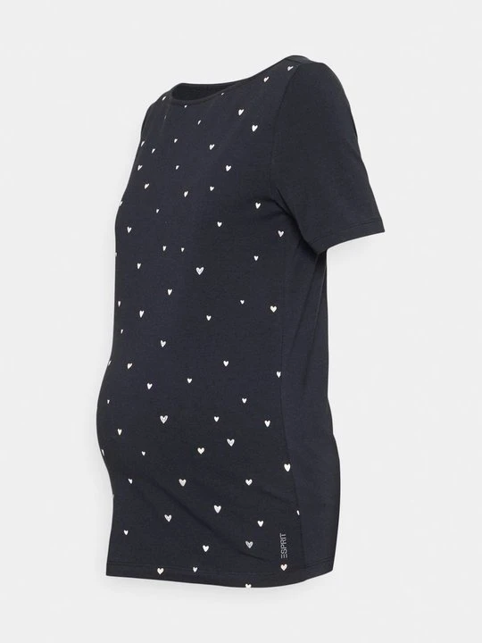 Zdjęcie produktu T-shirt z nadrukiem Esprit granatowy