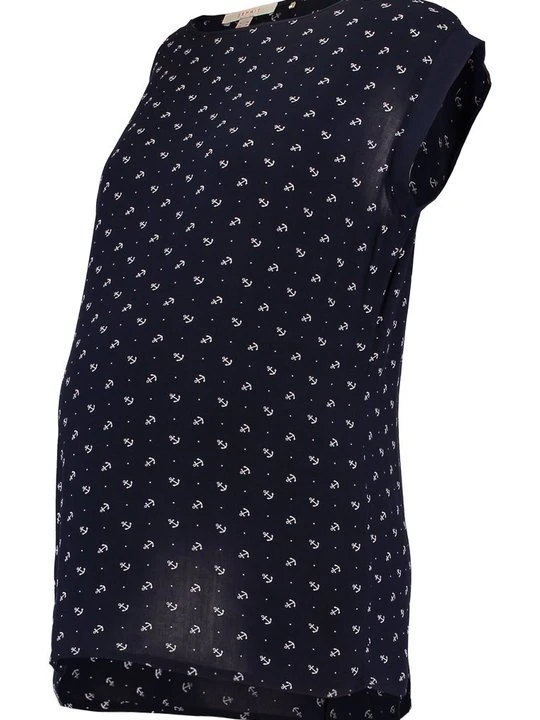 Zdjęcie produktu T-shirt z nadrukiem Esprit granatowy