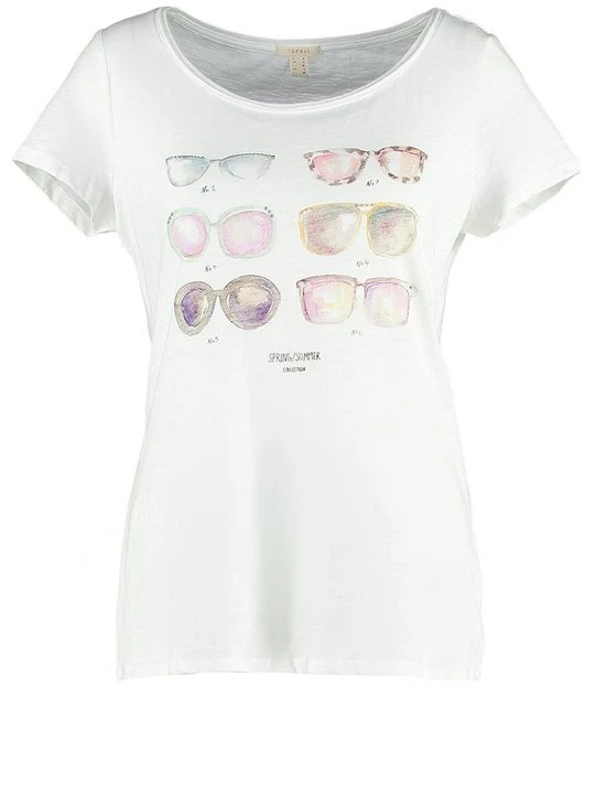 Zdjęcie produktu T-shirt z nadrukiem Esprit mleczny