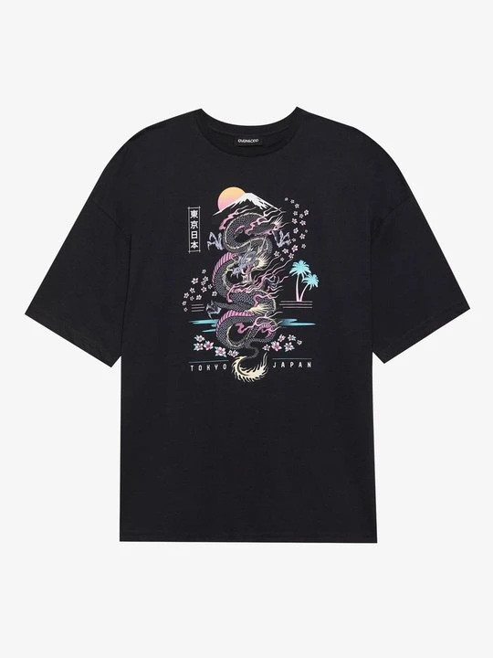 Zdjęcie produktu T-shirt z nadrukiem Even&Odd czarny