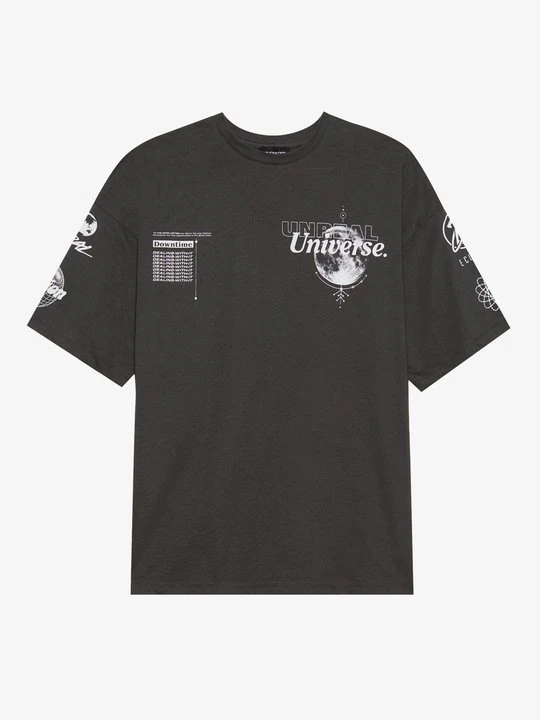 Zdjęcie produktu T-shirt z nadrukiem Even&Odd antracytowy