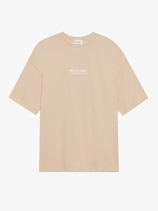 Zdjęcie produktu T-shirt z nadrukiem Even&Odd beżowy