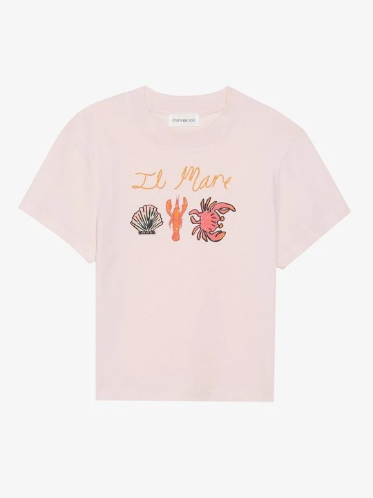 Zdjęcie produktu T-shirt z nadrukiem Even&Odd różowy