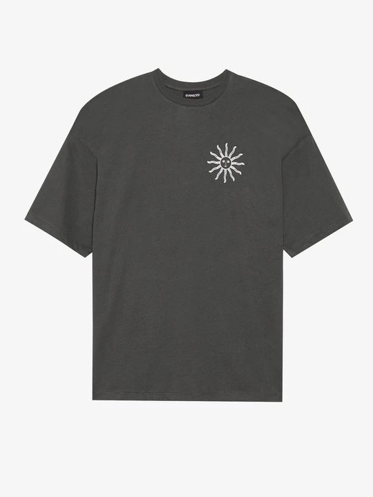 Zdjęcie produktu T-shirt z nadrukiem Even&Odd antracytowy