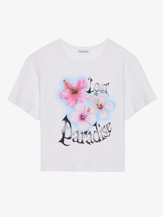 Zdjęcie produktu T-shirt z nadrukiem Even&Odd biały