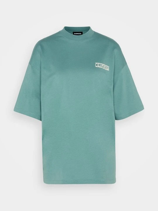 Zdjęcie produktu T-shirt z nadrukiem Even&Odd zielony