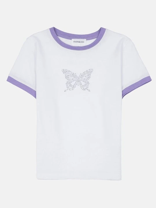Zdjęcie produktu T-shirt z nadrukiem Even&Odd biały