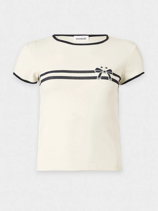 Zdjęcie produktu T-shirt z nadrukiem Even&Odd By Zalando mleczny