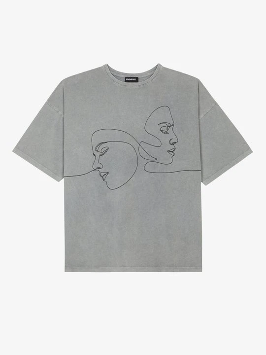 Zdjęcie produktu T-shirt z nadrukiem Even&Odd By Zalando szary