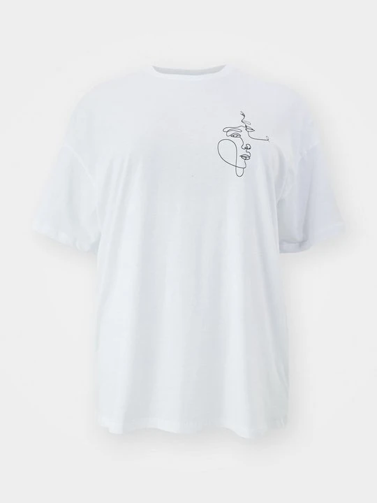 Zdjęcie produktu T-shirt z nadrukiem Even&Odd biały