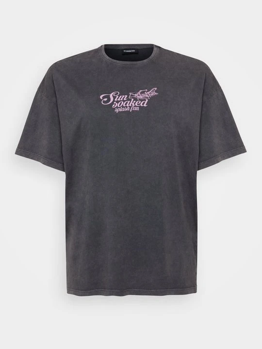 Zdjęcie produktu T-shirt z nadrukiem Even&Odd szary