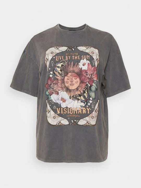 Zdjęcie produktu T-shirt z nadrukiem Even&Odd Curvy By Zalando czarny