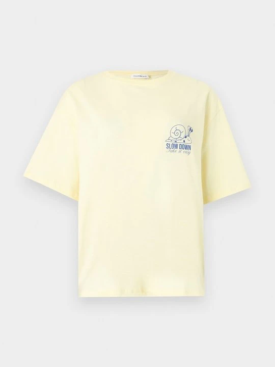 Zdjęcie produktu T-shirt z nadrukiem Even&Odd By Zalando jasnożółty
